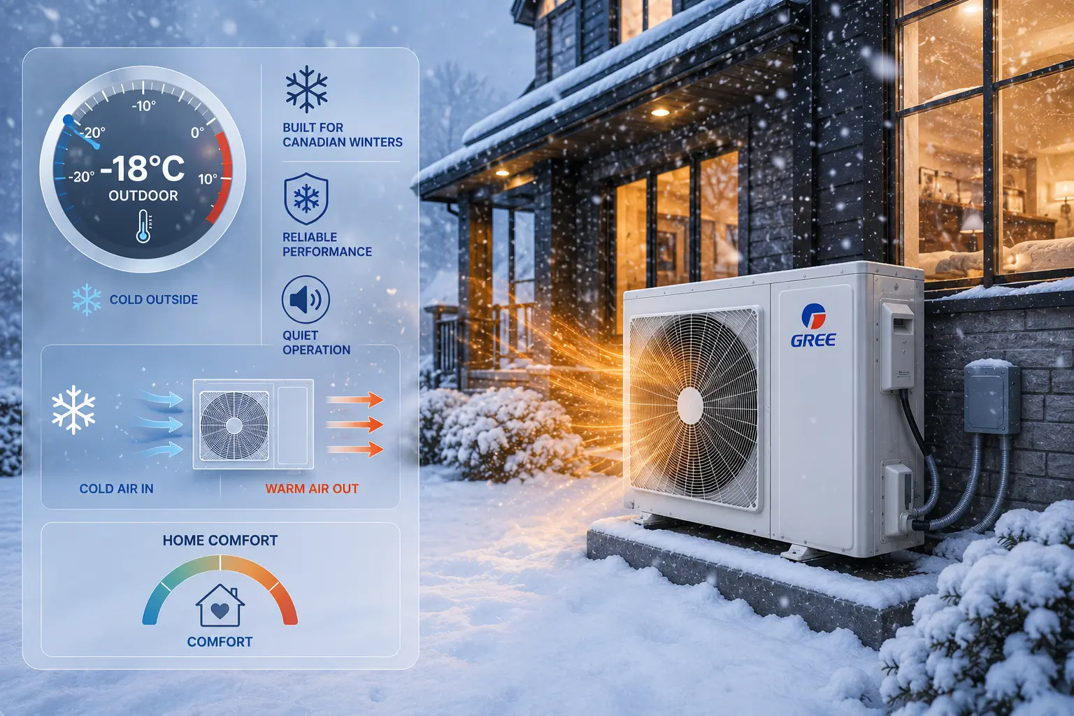 GREE heat pump performance specifications