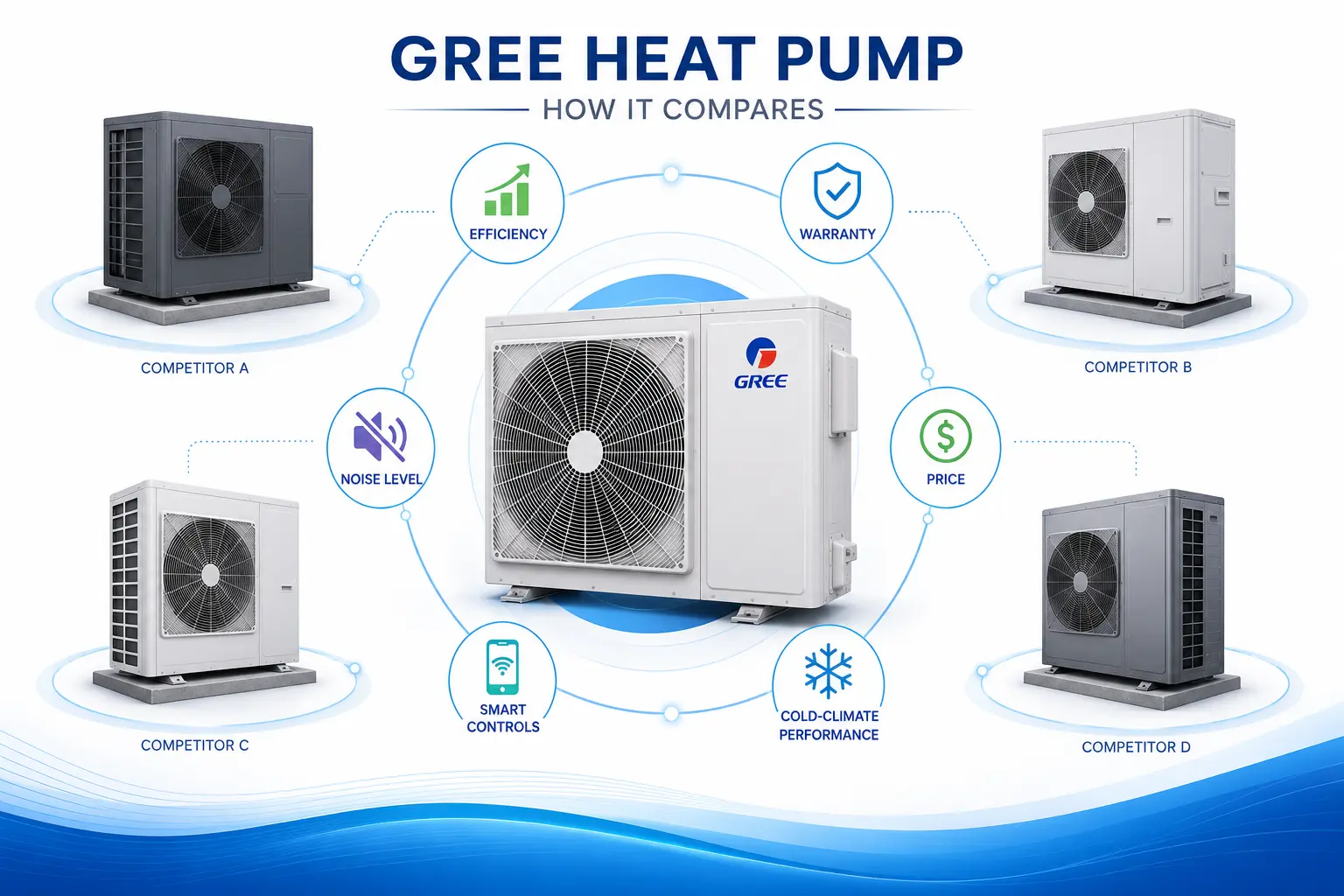 GREE vs other heat pump brands