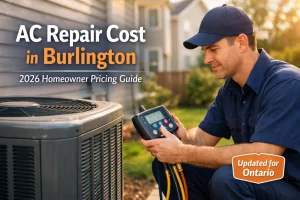 AC repair cost in Burlington Ontario 2026 guide for homeowners